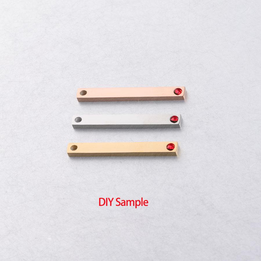 

Двенадцать подвесок-инкрустаций с камнями рождения, планка 3,5x32 мм, 100 штук