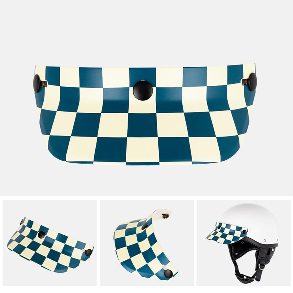 Motorcycle Helmet Sun Shade Protector 3 Snap-Button Retro Open Face Flip Up Down Shield Visor Modified Parts