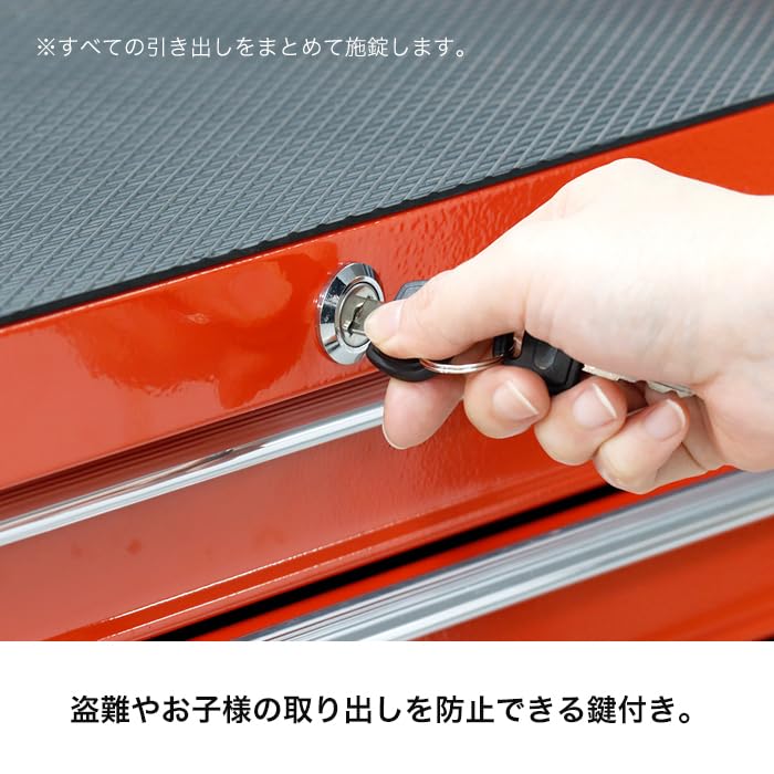 Tool Roller Professional Tool Box 7-tier Box, Cabinet, Extra-large Casters, (black)