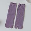 Split Toe Cotton Candy Color Female Two Finger Socks Hosiery Middle Tube Socks Two Toe Socks