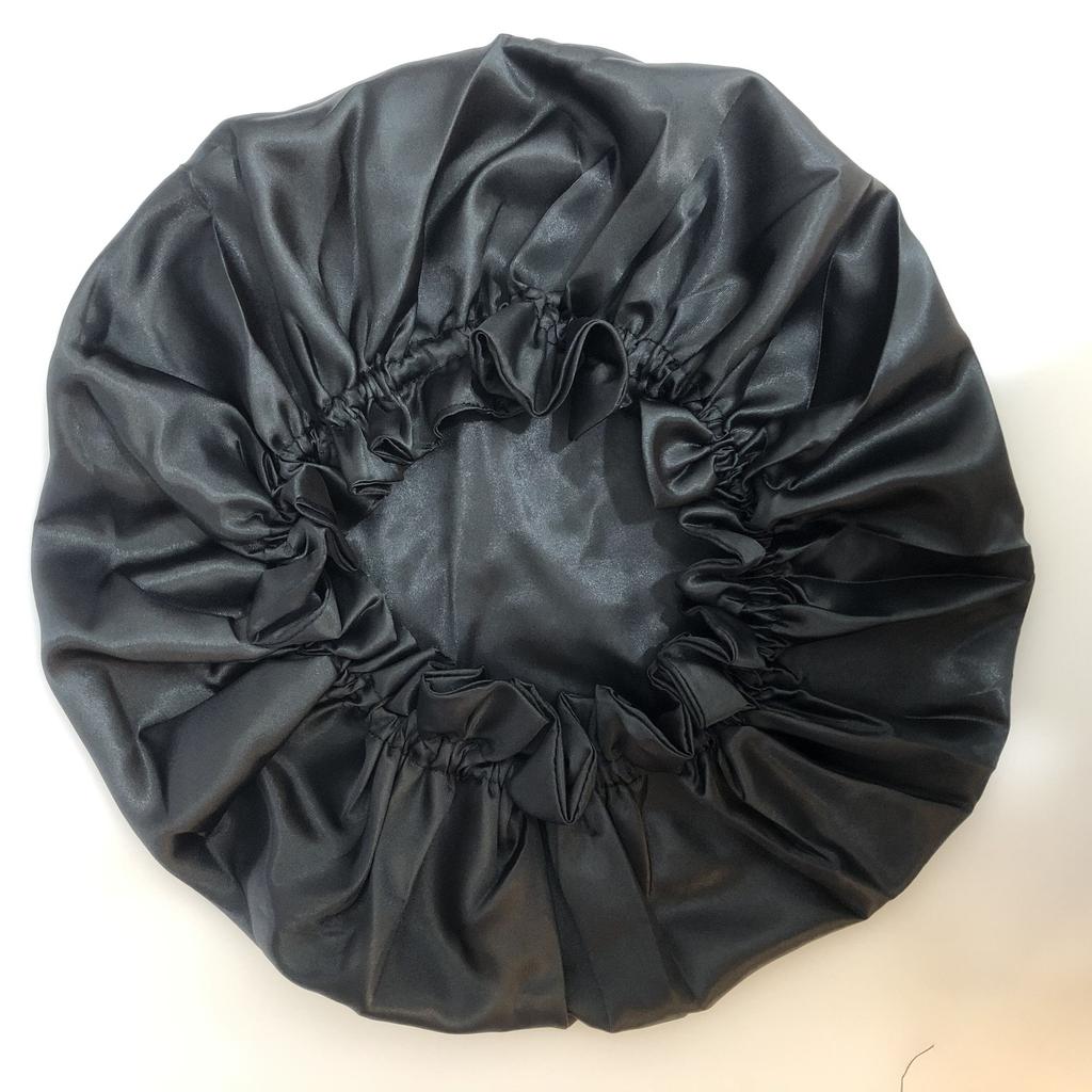 100% Silk Hair Weave Bonnet Satin Designer Bonnets Double Layer Hair Bonnets