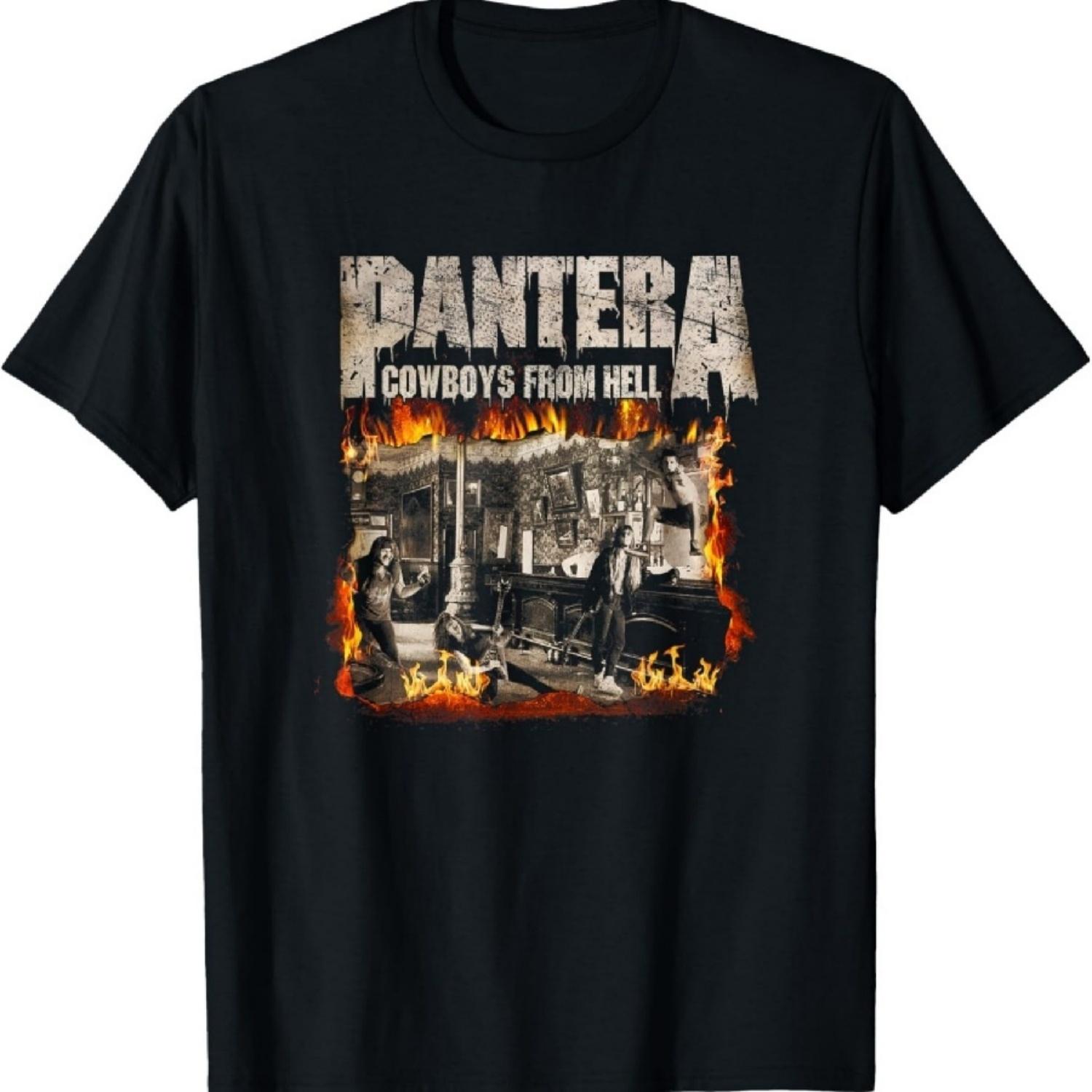 Официальная винтажная футболка Pantera с пламенем S разноцветный