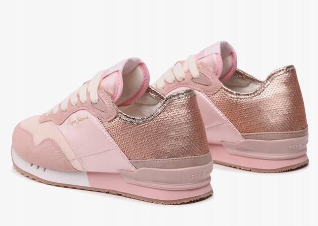 Pepe Jeans London W Troy Damskie Buty Różowe Niskie Sportowe 36 Awe