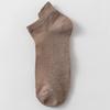 Men's Ankle Socks Plain Solid Color Large Size 42-48 Cotton Blend Breathable Soft Fabric Comfortable Fit Durable Design