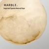 Modern Mid-Century Marble Wall Lamp - Round Nordic Design for Living Room, Hallway, Bedroom, and Balcony