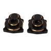2pcs RC Steering Knuckle Cover Brass Black Remote Control Accessories for RGT  86190 LC76 1Celsius10 RC Crawler