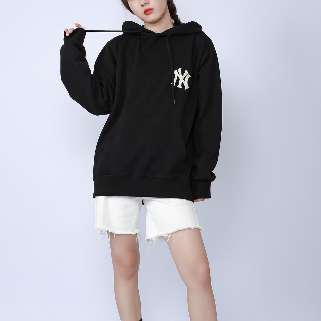 New MLB Old Flower Sweatshirts Unisex Black 3AHDM0114-50BKS
