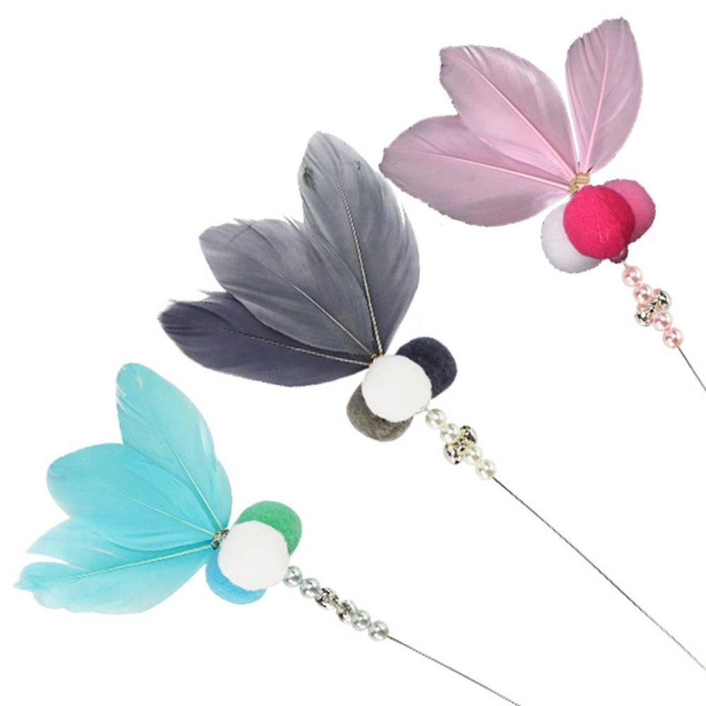 resistant for Cat Playing with Bell Cat Stick Toys Pet Toys Kitten Teaser Stick Cat Fishing Rod