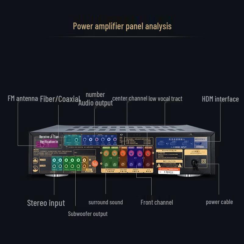 SANSUI T5 5.1 Channel Home Theater Ceiling Speaker System CN plug (adapter included)