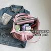 Sacs à bandoulière en velours côtelé grande capacité pour femmes Sacs fourre-tout simples de couleur unie pour femme pour le travail l'école Sacs à main polyvalents pour dames