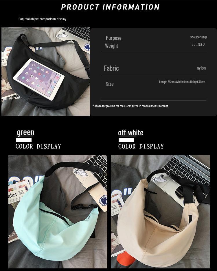 Japanese Style Large Capacity Crossbody Backpack for Men and Women – Trendy and Simple