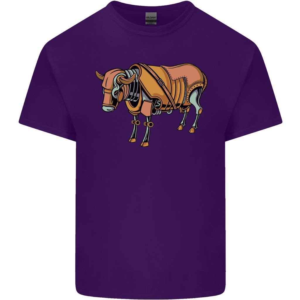 A Steampunk Bull Unisexs Light Cotton TShirt