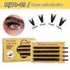 False Eyelashes - Glue-Free DIY Segmented Lashes, Formaldehyde-Free, Voluminous & European Curl, Self-Adhesive Makeup