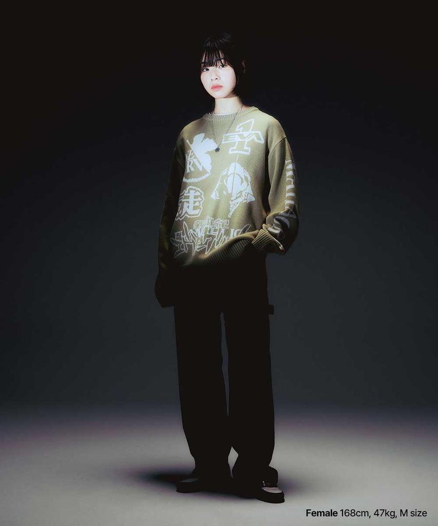MAHAGRID Test Type Knit Sweater Beige(Mg2Efmk607B)