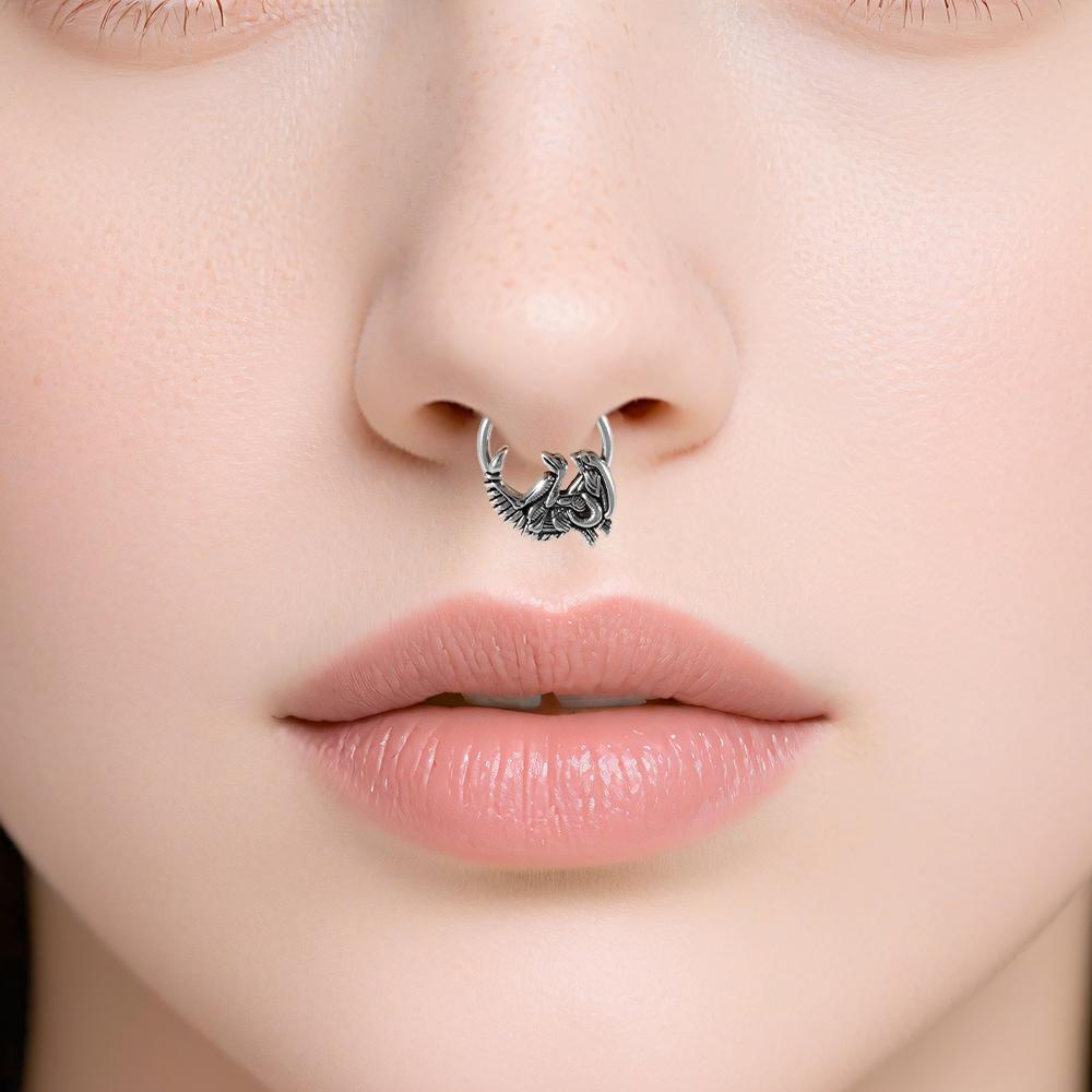 1PC Stainless Steel Butterfly&Bat&Snake Nose Septum Ring 16G Earrings Hoop Ear Cartilage Tragus Body Piercing Jewelry