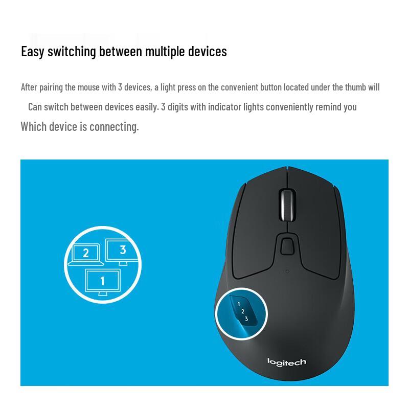 Logitech M720 Wireless Bluetooth Mouse