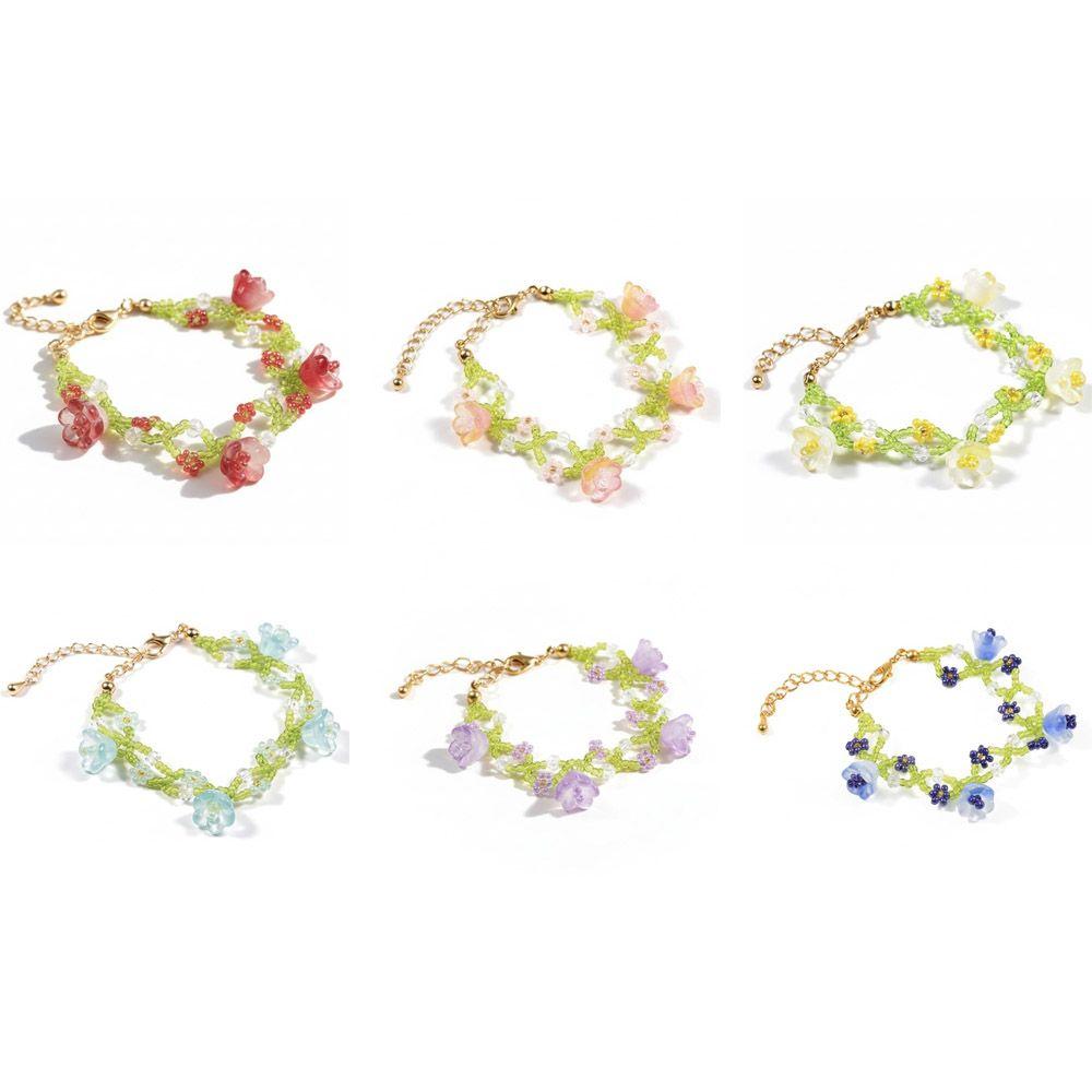 Dainty Beaded Bracelet Beaded Handmade Wrist Jewelry Wrist Hand Accessory For Women