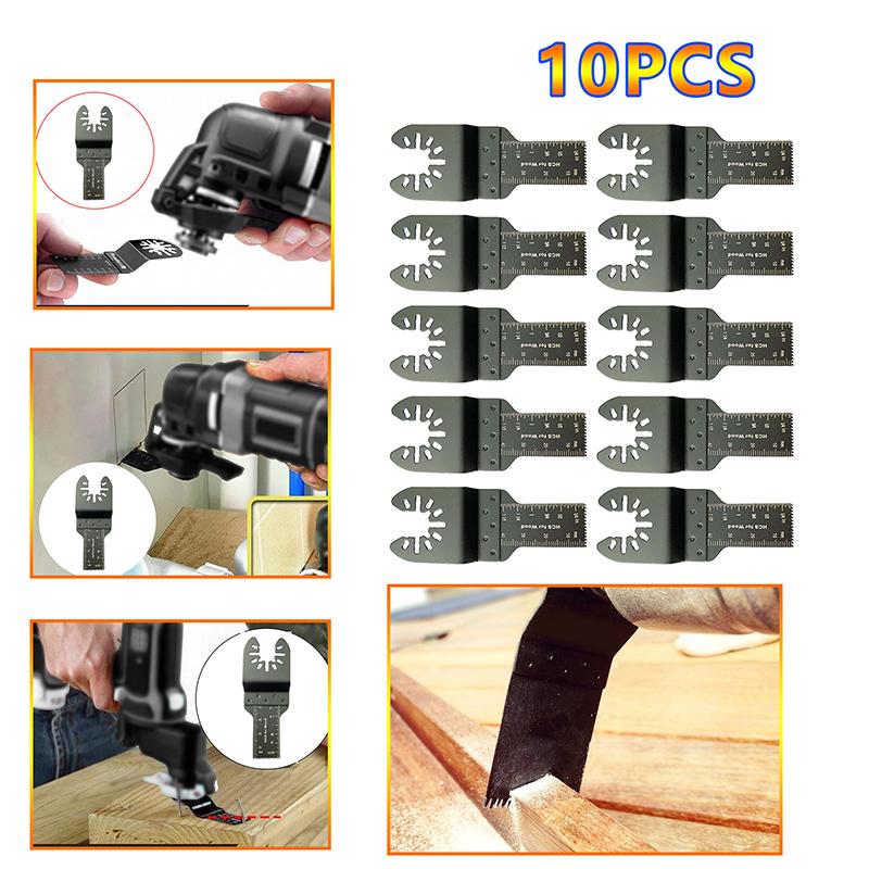 10Pcs Multifunction Oscillating Saw Blade Blade Set Universal Cutter Renovator Power Tool Accessories