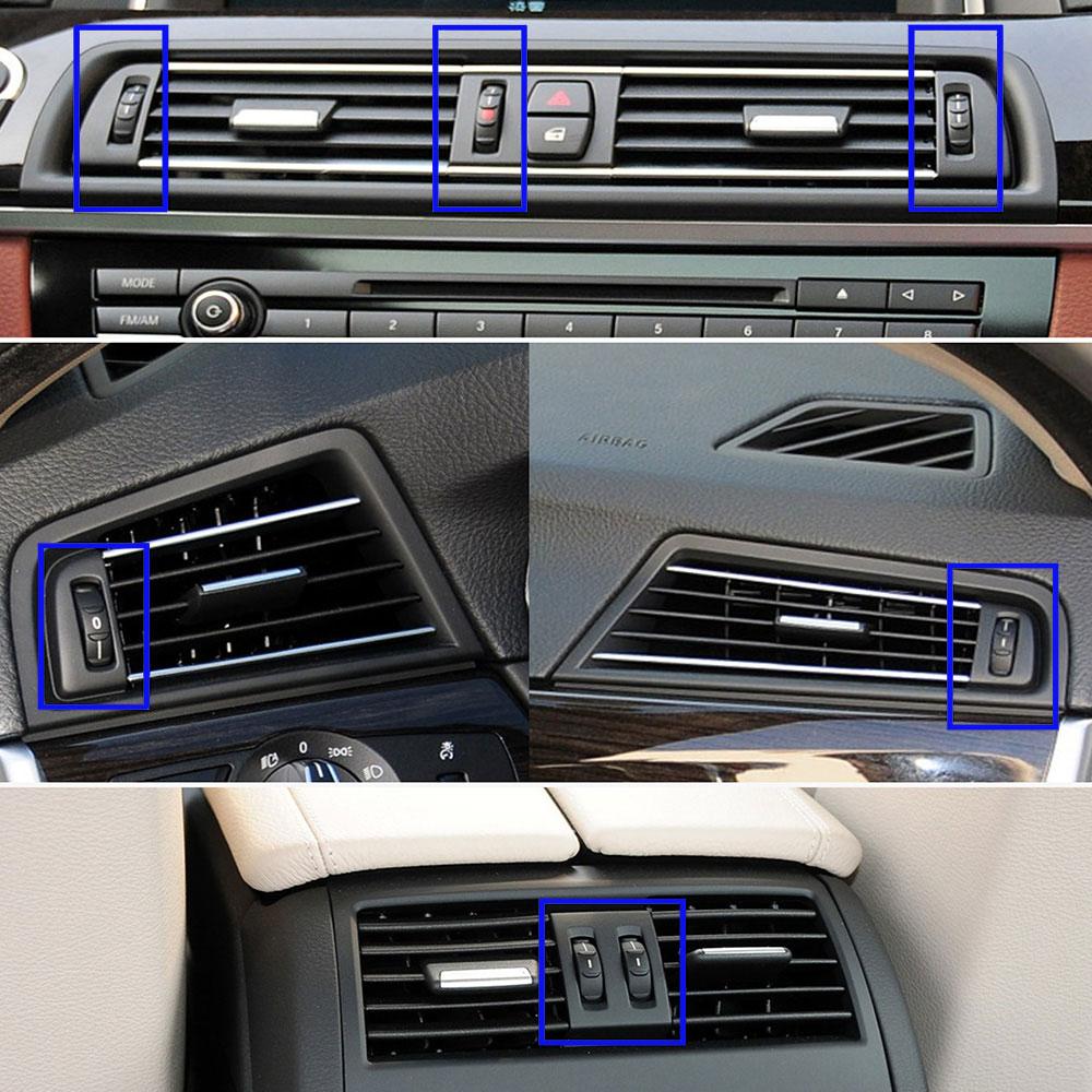 Armaturenbrett Vorne Hinten Klimaanlage Drehen Basis Roller AC Vent Roll Rad Für BMW 5 Series F10 F11 520 521 523 525 528