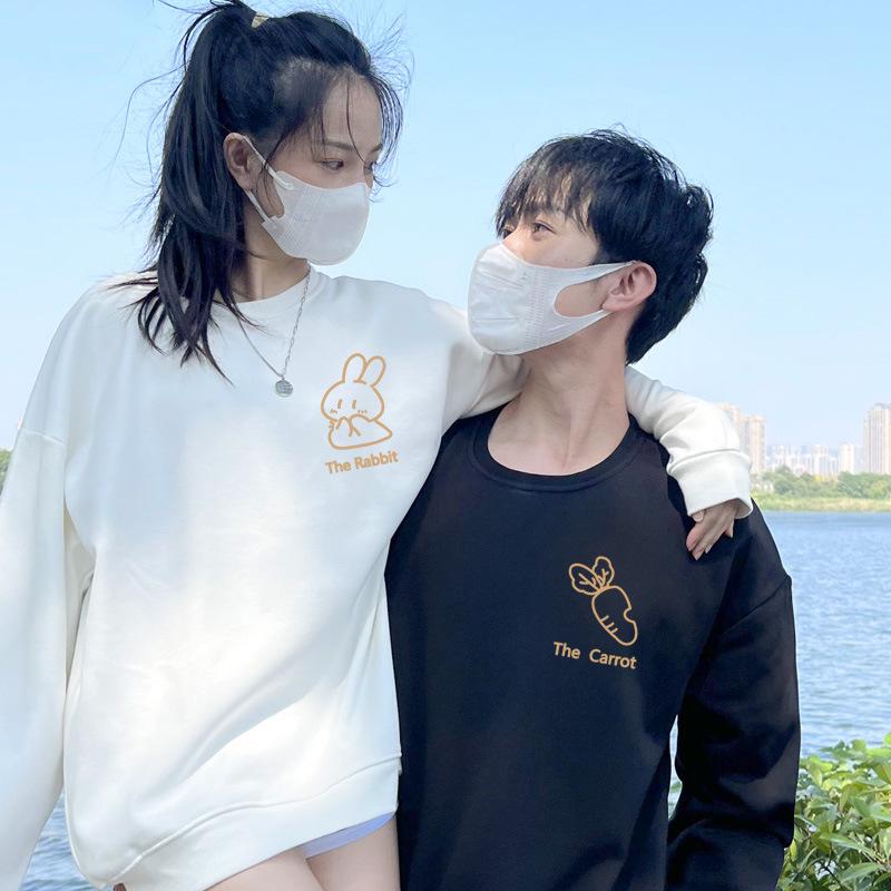 High-End French Fleece Sweatshirts: Trendy Couple Outfits for Autumn/Winter 2025