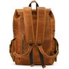 Nowości skórzany plecak luksusowy mężczyzna prawdziwa Cowskin torba podróżna mężczyźni męski plecak vintage 17 Cal Laptop tornister plecak męski!