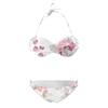 2024 European and American Women's Sexy Split Swimsuit with Hard Cup and Double Ring Bikini