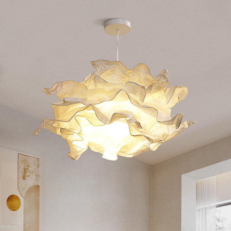 Nordic Cloud Pendant Lamp: Creative Chandelier for Bedroom, Clothing Store, Japanese Study, or Art Studio.
