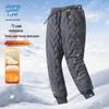JEANSWEST LIFE Men's Winter Plush Thickened Three-Proof Jogger Sweatpants