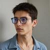 Prescription Glasses Fashion Men Women Anti-blue Light Myopia Eyewear Rectangle TR-90 Frame Office Accessory Eyeglasses