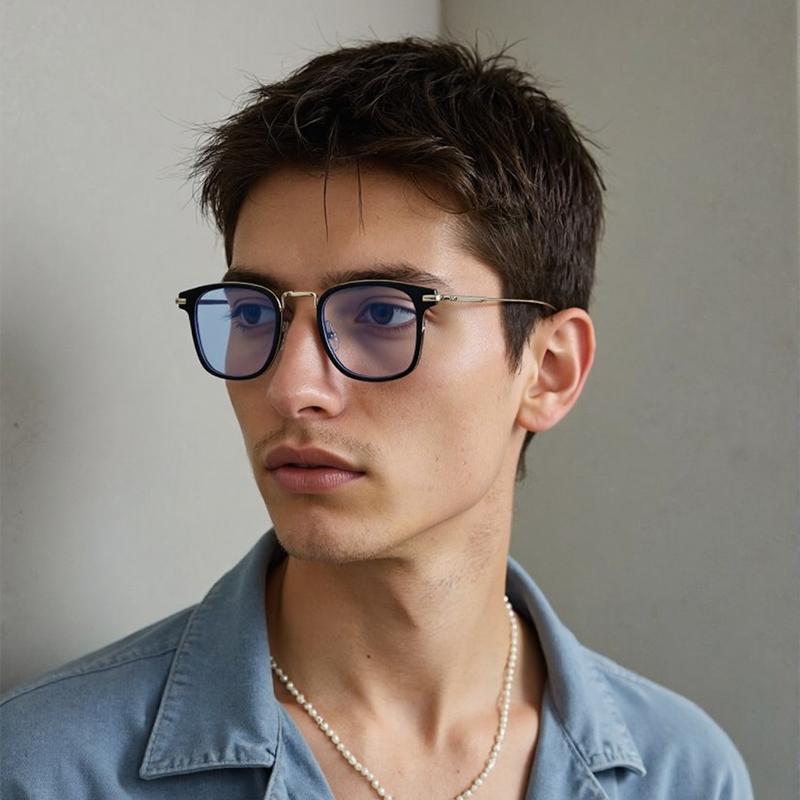Prescription Glasses Fashion Men Women Anti-blue Light Myopia Eyewear Rectangle TR-90 Frame Office Accessory Eyeglasses