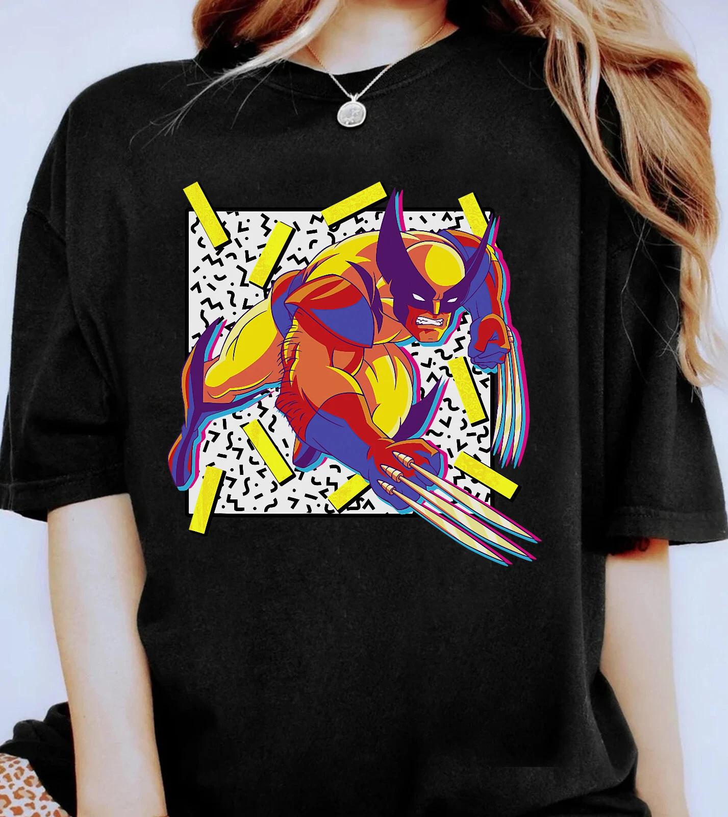 Marvel X-Men Wolverine 90s 100% Cotton T-shirt Mens Tees Top Unisex Adult Kid Shirt XL