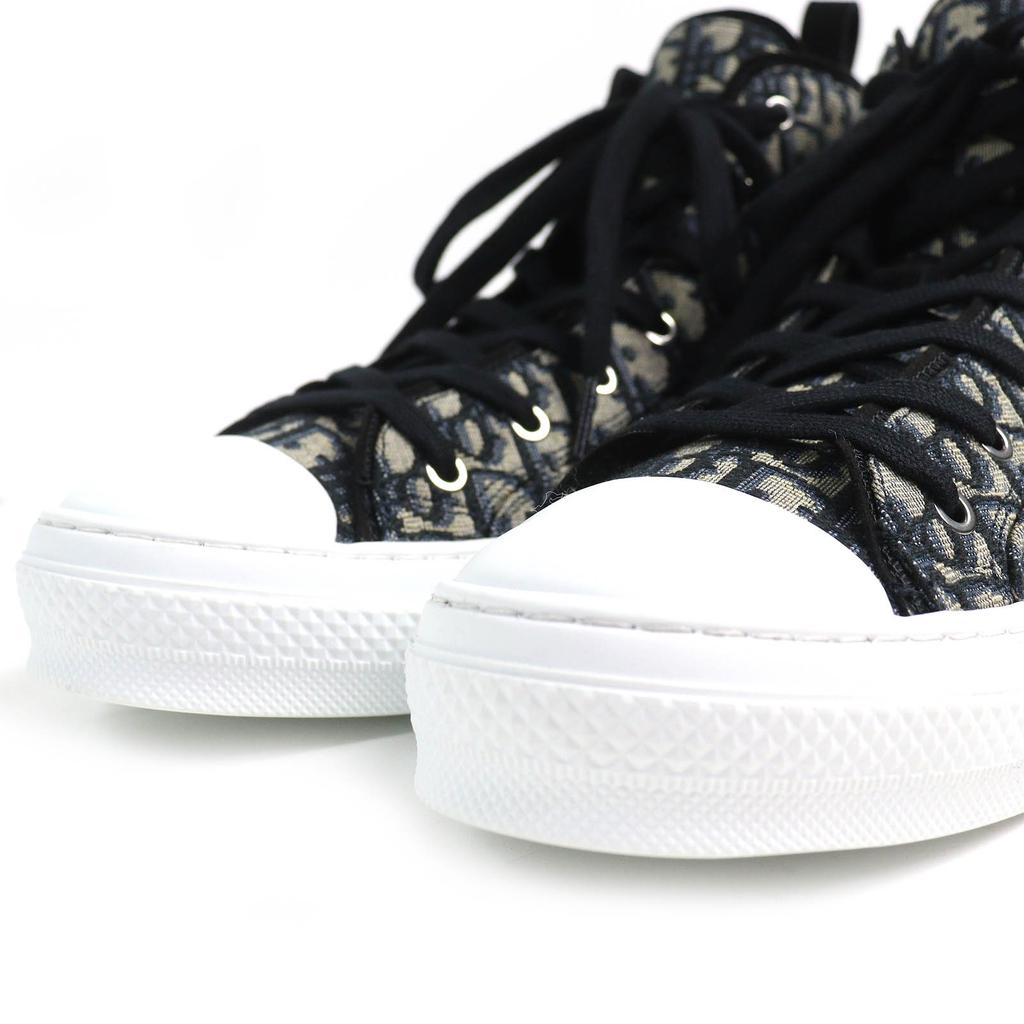 Pristine DIOR High cut sneakers B23 Oblique Logo Black beige mens 43 3SH126ZSA  Used