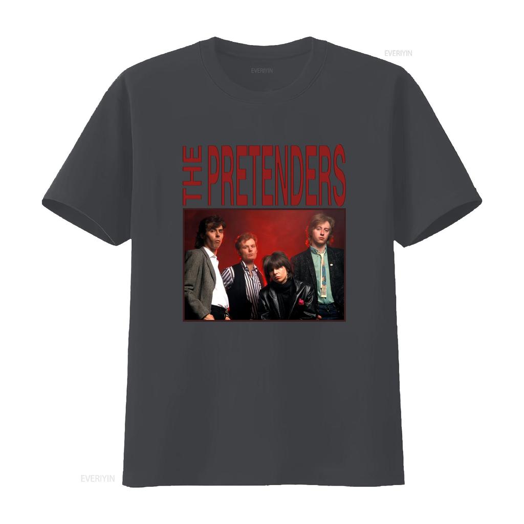 The Pretenders Rock Band T Shirt Heavy Cotton Musician Inspired Best Seller Vintage Washed Designer Clothes Streetwear
