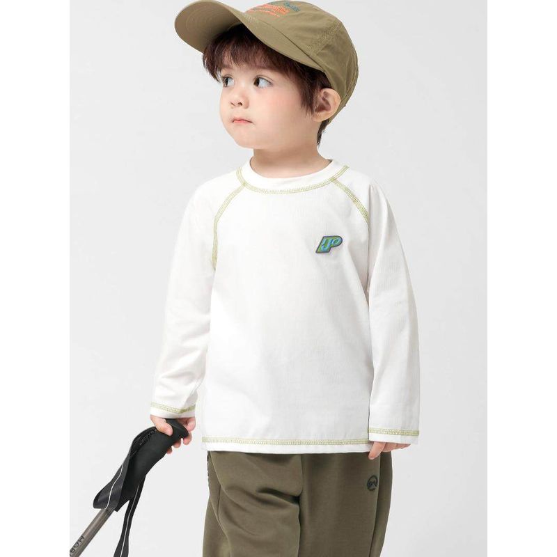 Right Europe Boys' Antibacterial Long Sleeves T-shirt 25 Spring New Arrival Spring Kids' Clothes Bottoming Shirt Kids Tops Spring