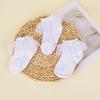 Stylish 3D Lace Trim White Princess Socks - Breathable, Comfortable Children's Design