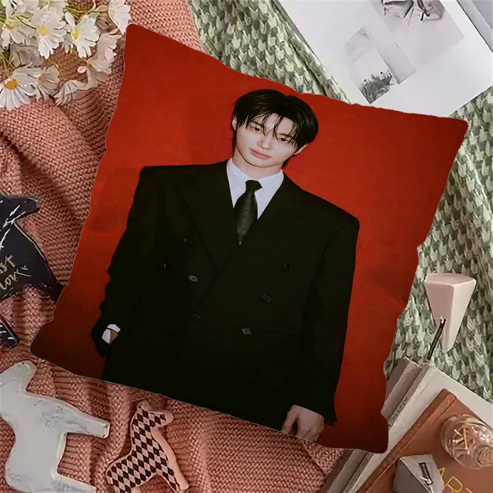 Funda de Almohada Modelo Actor Coreano B-Byeon Woo Seok Para Dormitorio Habitación Y Sala de Estar Sofá Funda de Cojín Decorativa