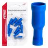 Insulated Female Round Cylindrical Connectors 5mm 1.5-.25mm2 15A 10 Pcs Amio-03075
