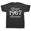 Funny Summer Style Limited Edition 1967 T Shirts Men Funny Birthday Short Sleeve O Neck Cotton Man Made In 1967 Tshirt Tops Tee
