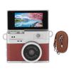 Keychain Digital Camera 1080P 100 Degrees HD Wide Angle Thumb Sized Retro Keychain Camera with 0.96 Inch Flip Color