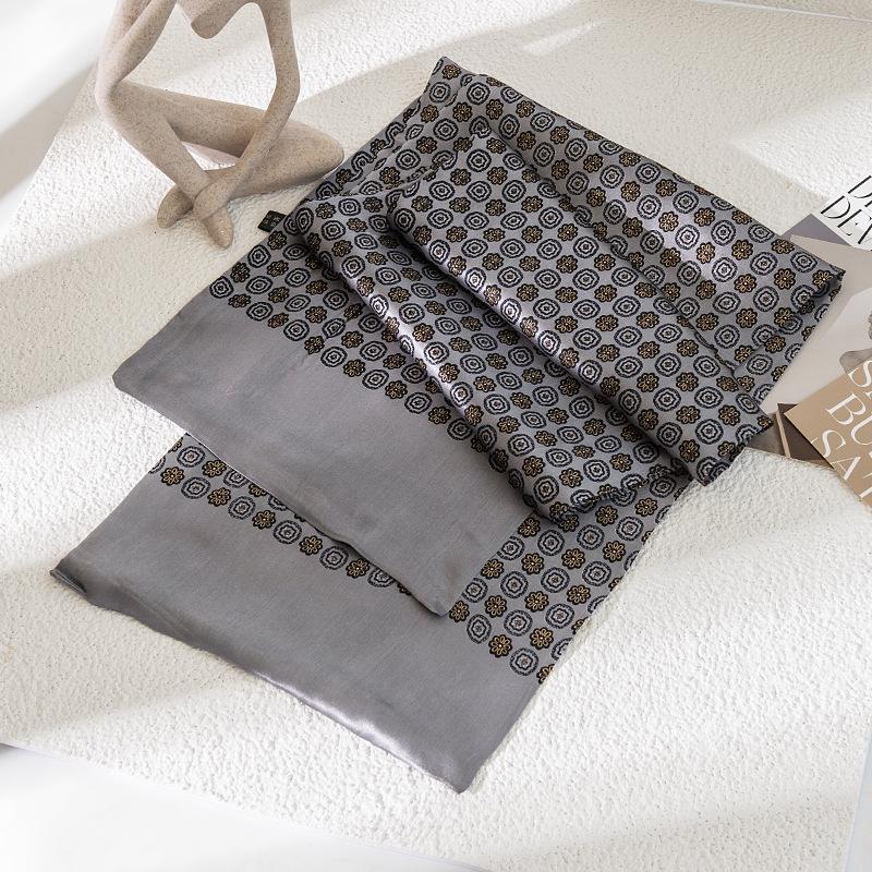 Men's Business Scarf 100% Mulberry Silk Silk Scarf British Style Pattern Fashion Commuter Versatile Scarf Wholesale