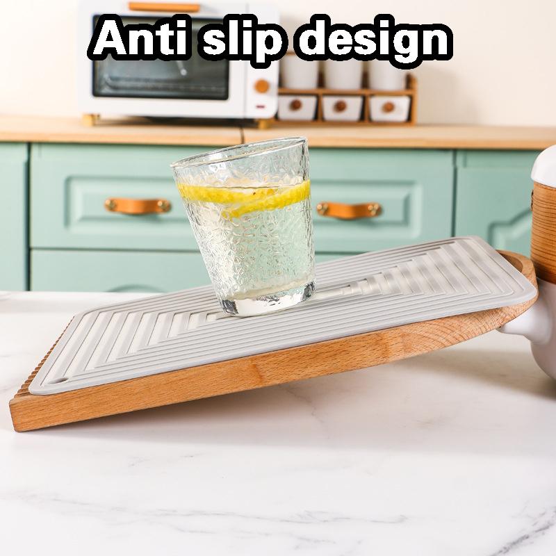 Silicone Pot Mat Square Thickened Heat Insulation High Quality Durable Design Safe for Children Mat Non Slip Corrugated Models Kitchen Table Mats