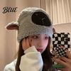Women Hat Plush Hats Autumn Stretchy Keep Cozy Thickened Cute Fuzzy Warm Soft Winter Sheep