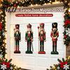 Holiday Party Magnets 4Pcs Christmas Nutcracker Magnetic Decoration for Garage Door, Festive Vintage Soldier Fridge Magnet, Waterproof Dcor