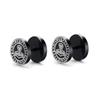 Gothic Norse Viking Runes Stud Earrings for Men Boys,Rock Punk Stainless Steel Valknut Wolf Head Compass Celtic Knot Earrings