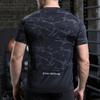 Herren Eisseide Sport T-Shirt Dry Fit Atmungsaktiv Dünn Rundhals Shirts Tops Fitness Laufen Kurzarm Elastizität Trainingsanzug