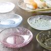 Toyo Sasaki Glass Iro Shizuku Small Plate, Made In Japan, Glass Plate, Round Plate, Side Plate, Dish, Tableware, WA333