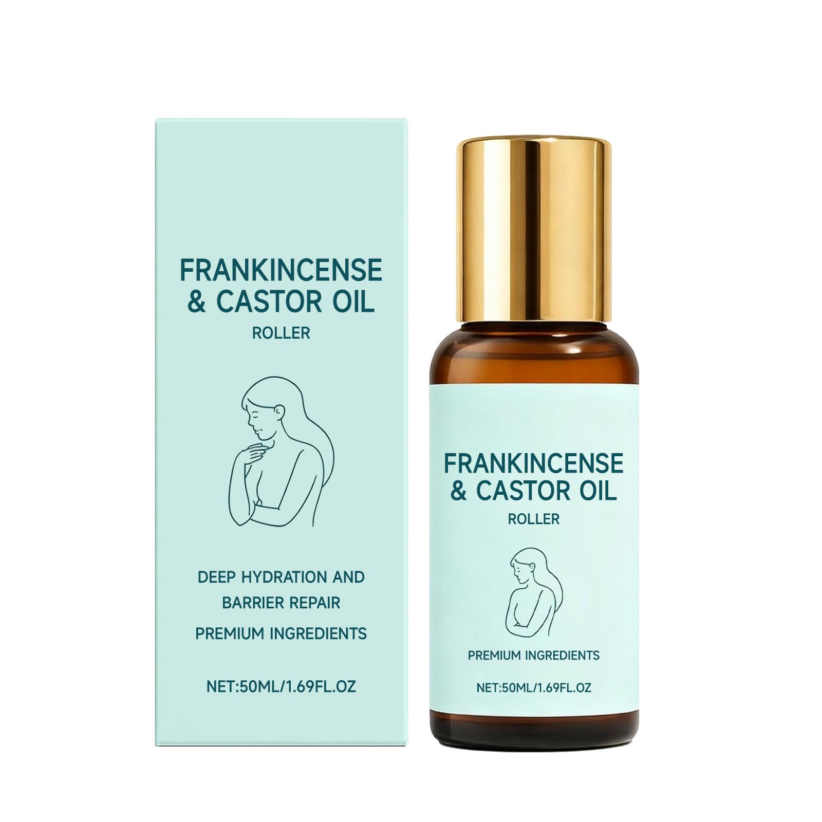 

Frankincense and Castor Oil Roller for Hydration and Skin Barrier Repair with Premium Ingredients 50ml 1 69FL OZ One Size зелёный
