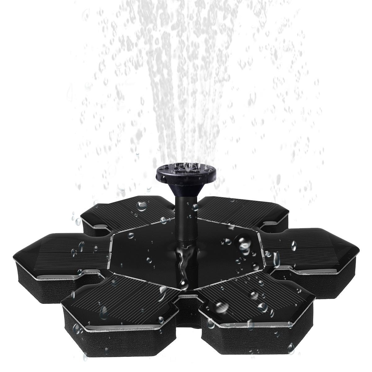 

AS20A Mini Solar Powered Fountain Water Pump Garden Water Feature Floating Fish Tanks Decoration Type A