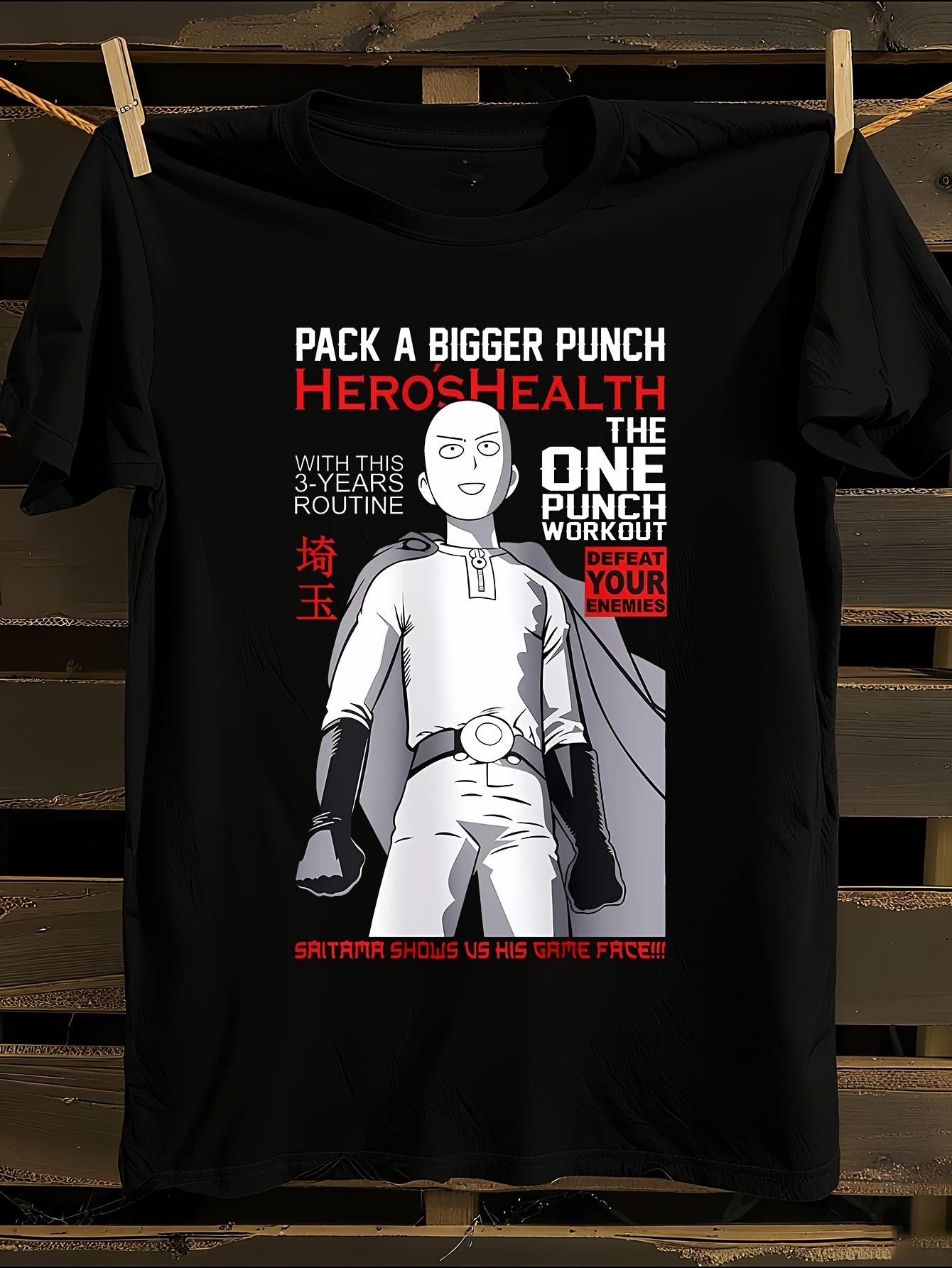 Saitama One Punch for Man Anime T-shirt S