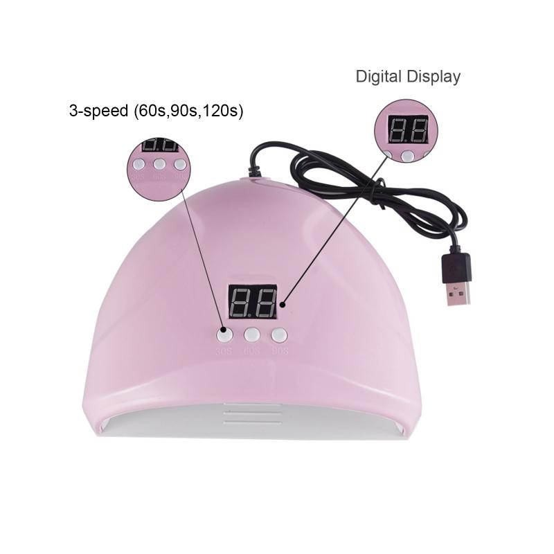 Uv Led Nail Lamp USB Nail Dryer Curing Lamp Nail Dryer For Gel And Regular Polish UV Light for Nails with 3 Timer Set